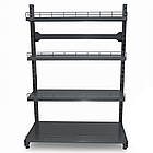 Стелаж на стяжках 1600х950 мм, приставний стелаж, металевий складський стелаж, архівний стелаж, стелаж для косметики, для іграшок, фото 3