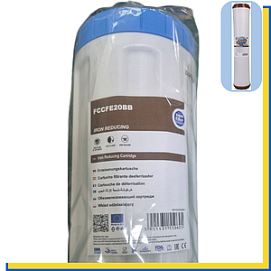 Картридж ВВ 20" для видалення заліза Aquafilter FCCFE20BB Польща (виробництво 2025 р.)