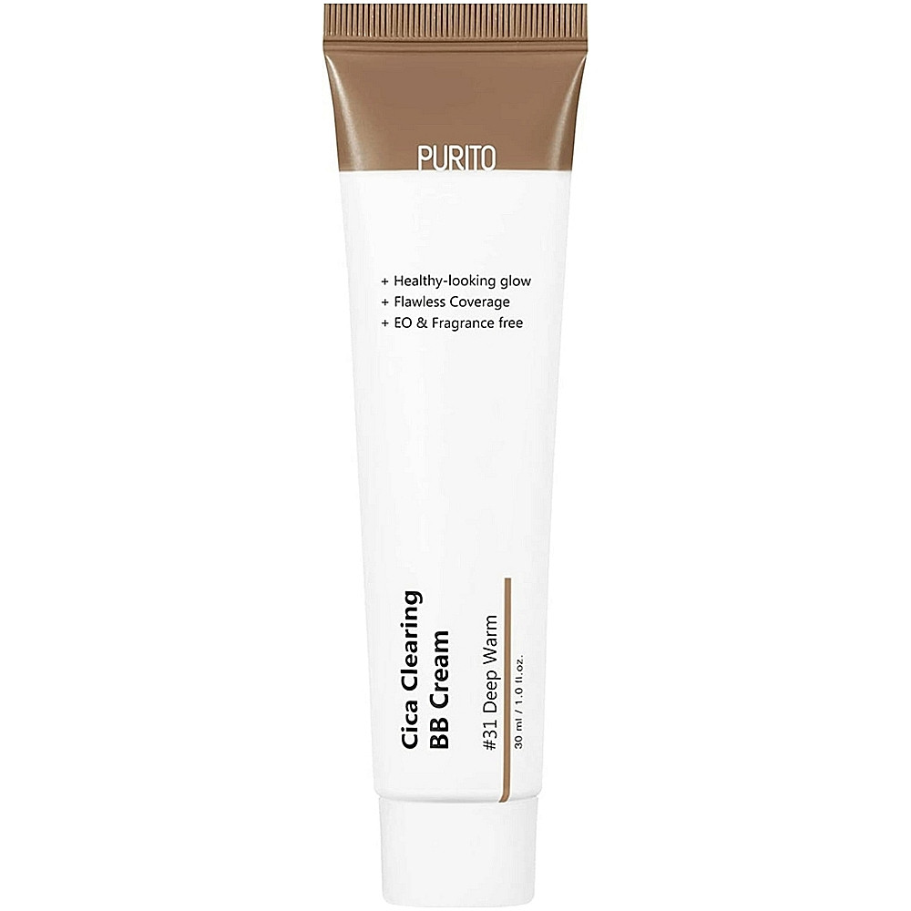 Вв крем з екстрактом центелли Purito Cica Clearing Bb Cream #31 Deep Warm 30 мл, фото 1