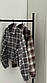Жіноча укорочена сорочка в клітинку вільного фасону (р. 42-46) 6BL1118, фото 5