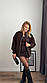 Жіноча коротка куртка бомбер на блискавці тепла з коміром-стійкою (р. 42-46) 6KU1302, фото 2