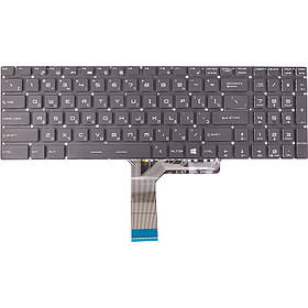 Клавіатура для ноутбука MSI GE72VR Series, чорна, підсвічування