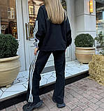 Теплий жіночий костюм з лампасами, фото 4