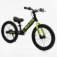 Велобіг "CORSO MAXIS" MX-71065 (1) сталева рама, ручне заднє гальмо, колеса надувні резинові 16’’, підніжка, дзвоник