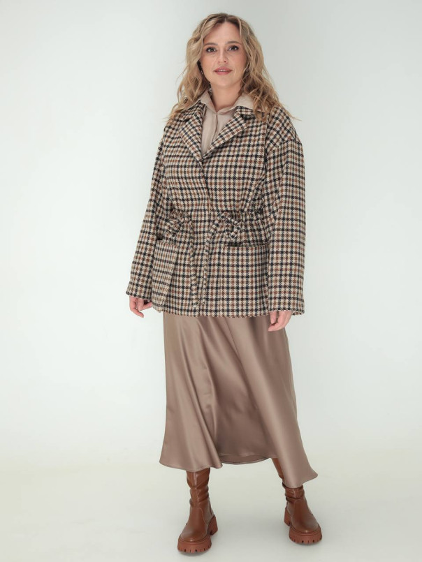 Стильний жіночій Жакет з пальтової тканини ''Саті'', фото 1