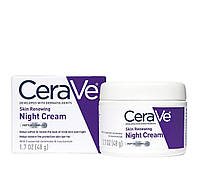 Ночной крем для лица CeraVe, Skin Renewing Night Cream с пептидным комплексом 48g