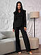 Женский костюм (брюки + пиджак) ; Цвета: черный, бежевый, шоколад, графит ; Размеры: 42-44; 46-48, 50-52 ;, фото 7
