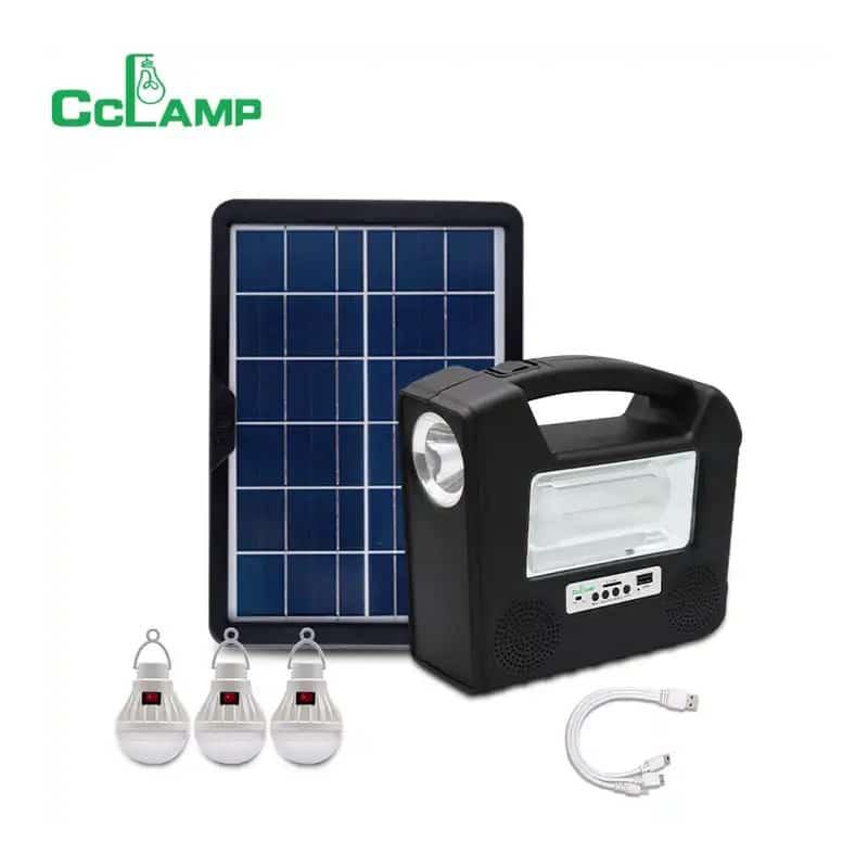 Портативна зарядна станція-ліхтар із Power bank на сонячній батареї Cclamp CL-26 Al, фото 1