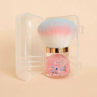 Щітка для видалення пилу з нігтів , м'яка "Mushroom" в пластиковому контейнері