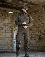 Армійська форма хакі для зсу,тактичний костюм софтшел BANDIT oliva, військова форма олива софтшелл