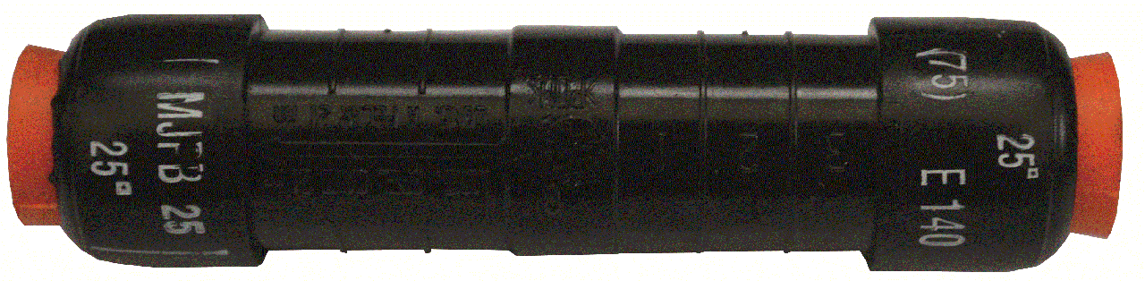 З'єднувальний затискач МЈРТ 25, максимальний діаметр сечения 25 мм, матеріал алюміній/пластик, фото 1