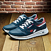 Чоловічі шкіряні кросівки (натуральна шкіра) сині демісезонні, чоловіче взуття весна осінь, розміри 40-45, фото 2