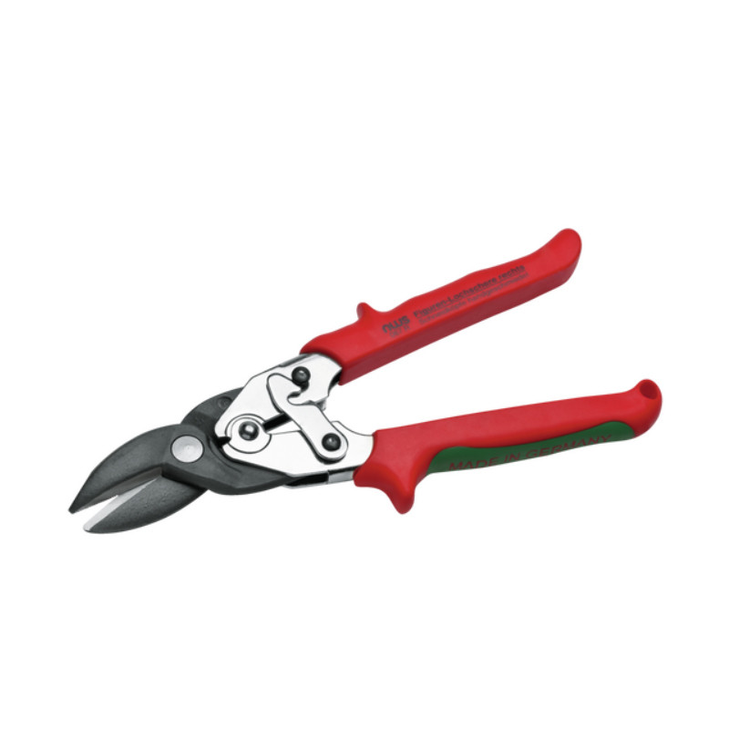 Ножиці для листового металу фігурно-пробивні праві (t= 1-1.2 мм) леза l= 35 мм/ загальна l= 250 мм NWS 067R-15-250, фото 1