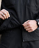 Міська польова куртка MAXIMUS софтшел чорна ПП7980 ТМ, фото 7
