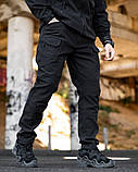 Тактичні штани MAXIMUS софтшел з адмін-карманами чорні ПП7981 ТМ, фото 3