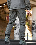 Тактичні штани MAXIMUS софтшел з адмін-карманами світло-сірі ПП7982 ТМ, фото 4