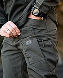 Польовийні штани MAXIMUS софтшел з адмін-карманами світло-сірі ПП7982 ТМ, фото 5