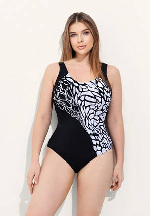 Купальник 2025 суцільний для повних Fuba 25133 білий (У НАЛИЧІ ТІЛЬКИ 50 52 54 56 ВКР р-ри), фото 1