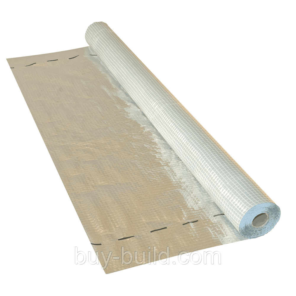 Мембрана пароізоляційна MASTERFOL SOFT ALU- E (фольга на плівці) 75 м.кв, 1,5 м/висота 90 г/м.кв, фото 1