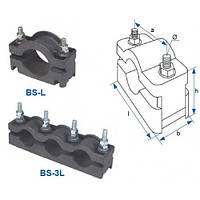 Кабельний хомут BS-L 30-46, поліамід армований скловолокном, діапазон діаметрів кабелю 30-46 мм