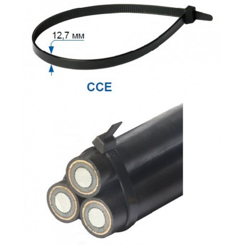 Стяжний ремінець CCE 762-12.7, довжина 762 мм, ширина 12,7 мм, механічна міцність > 110 кгс, фото 1