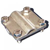 Затискач для з'єднання єднання AFJ 819, матеріал - нержавна сталь, кріплення - болт М8х25