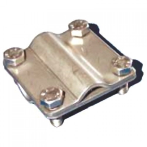 Затискач для з'єднання єднання AFJ 819, матеріал - нержавна сталь, кріплення - болт М8х25, фото 1