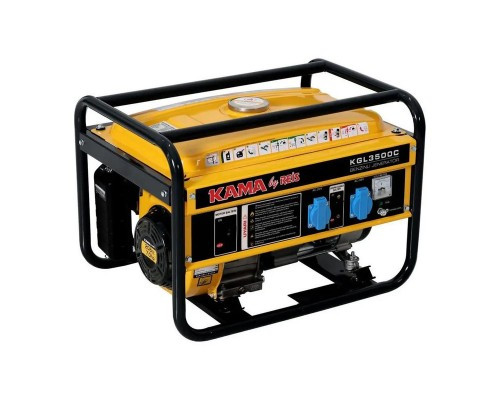 Генератор КАМА KGL3500С, бензиновый, мощность 2,8 кВт, 11 часов работы, фото 1
