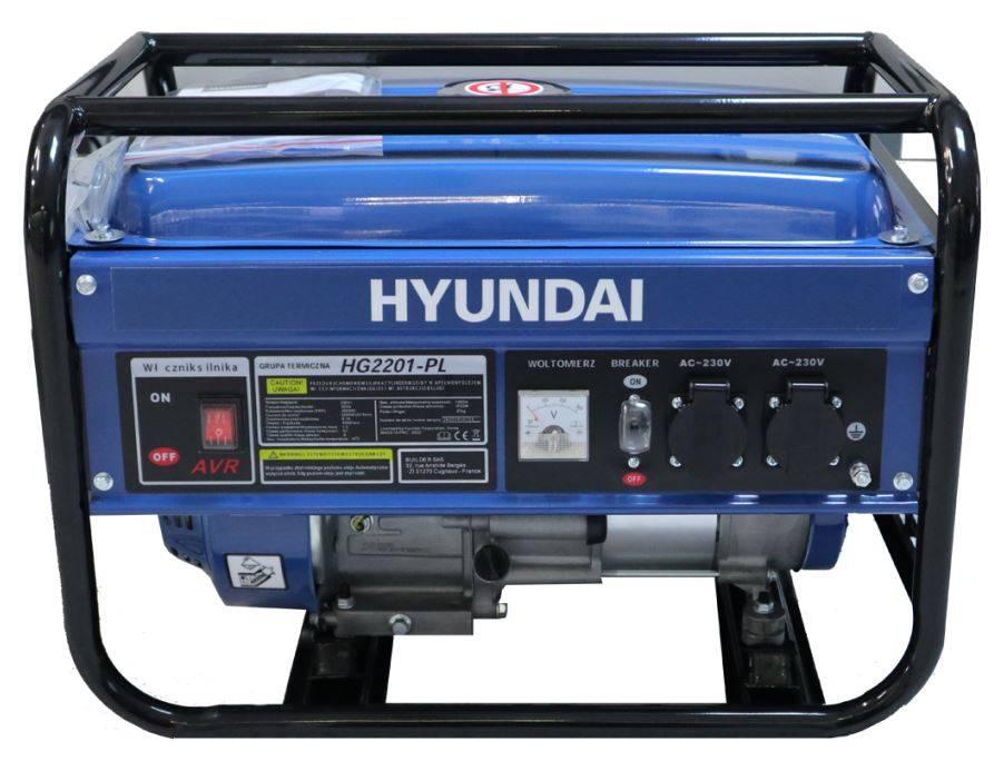 Генератор Hyundai HG2201-PL, бензиновий, потужність 2,2 кВт, 10 год автономної роботи, портативний, фото 1