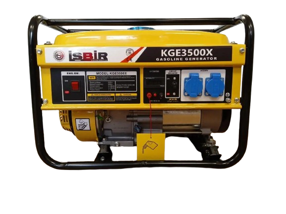 Генератор ISBIR KGE3500X, бензиновый, мощность 3500 Вт, однофазный, с функцией AVR, фото 1