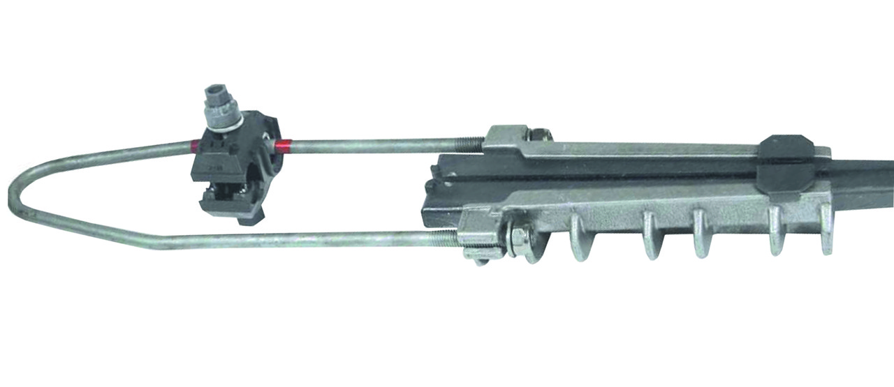 Натяжний анкерний затискач PA28120Р 95-120 з системою виведення потенціалу, для ЛЕП, з алюмінію, фото 1