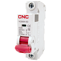 Модульний автоматичний вимикач CNC YCB6Н-63 1Р 6А 4,5кА D (Б00032299) для захисту електричних кіл