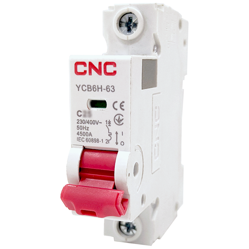 Модульний автоматичний вимикач CNC YCB6Н-63 1Р 1А 4,5кА С (Б00030154) для захисту електричних кіл, фото 1
