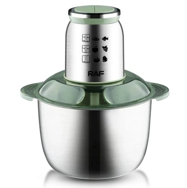 Багатофункціональний електричний блендер подрібнювач RAF R.7014 Al, фото 1