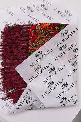 Платок "Романтические цветы" (белый), фото 3