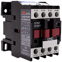Електромагнітний контактор CNC CJX2-1201 5,5кВт 1NC 110В 12А (Б00031443) малогабаритний, нереверсивний