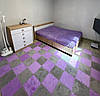 Підлога-пазл 30*30*1см настил для підлоги плюшевий м'який теплий підлога фіолетовий SW-00002086, фото 9