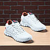 Чоловічі шкіряні кросівки (натуральна шкіра) білі демісезонні, взуття для чоловіків на весну осінь, розміри 40-45, фото 2