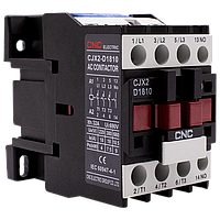 Електромагнітний контактор CNC CJX2-1801 7,5кВт 1NC 220В 18А (Б00029054) малогабаритний, нереверсивний