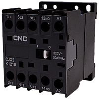 Малогабаритний контактор CNC CJX2-К-1210 5,5кВт 220В 1NO (Б00029563) 12А, ІР20, нереверсивний
