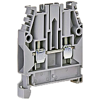 Клемник CNC JXB-2,5 ø0,5-2,5 на DIN-рейку сірий (000000448), 2 контакта, гвинтовий зажим