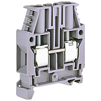 Клемник CNC JXB-16 ø4-16 на DIN-рейку сірий (000000598), 2 контакта, гвинтовий зажим, IP20