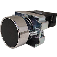 Кнопка CNC LAY5-ВА21 NO чорна (000000829), 400В, діаметр 22мм, IP40, 1NO, монтаж врізний