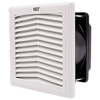 Вентилятор шафовий з фільтром NTL-FF152, АС 230В, 125х125мм, 65м.куб./год, 16Вт, IP54, для установки в шафу