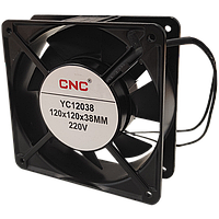 Вентилятор шафовий з фільтром YC12038, 120х120x38мм, АС 220В, для установки в шафу, з захистом IP54