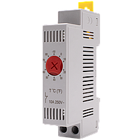 Термостат NTL 41-F, на DIN-рейку, 1NC контакт, 10(2)A / 250В АС, 0+60 °С, модульний, AC/DC, 30Вт