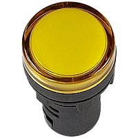 Сигнальна лампа CNC AD22-22DS 220В АС жовта (000000816) IP54, однофазна, світлодіод, діаметр 22мм
