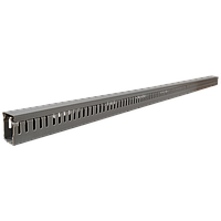 Перфорований пластиковий короб CNC 25х40мм крок 4-6 (Б00041369) ПВХ, довжина 2м, колір сірий