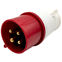 Переносна вилка CNC YHT-014 3Р+N 16А IP44 (000000426) для промислового використання, червоний цвет