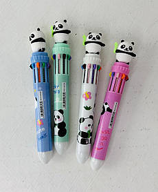 Багатокольорова кулькова ручка 10 кольорів "Панда" (13560(ZS-813))